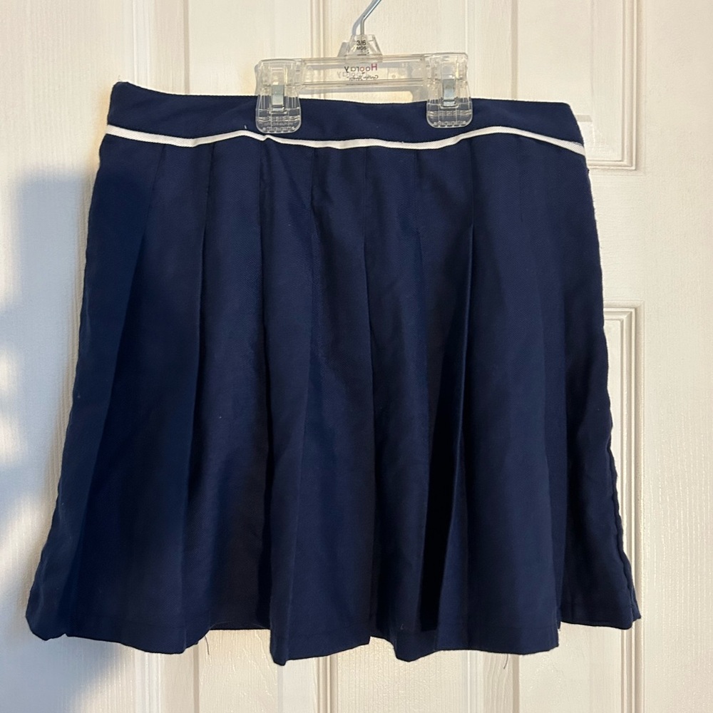 Preppy pleated mini skirt